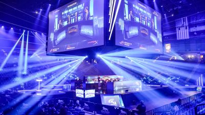 eSports Stage featuring lighting and truss