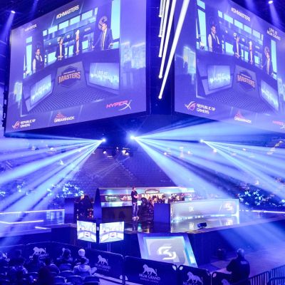 eSports Stage featuring lighting and truss