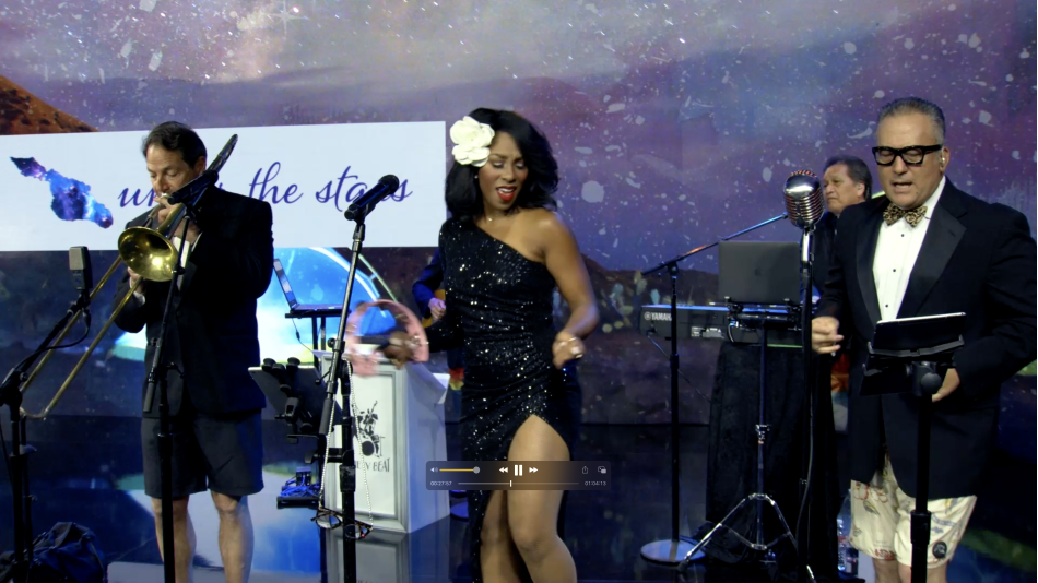 Live Band in Studio for Virtual Event Fundraiser